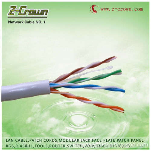 factory supply Cat5e and cat6 utp and ftp cable PVC Jacket 305m